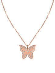 Papillon Lab Grown Diamond Butterfly Pendant With Chain