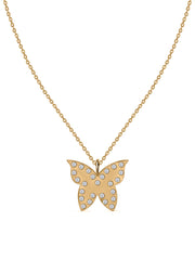 Papillon Lab Grown Diamond Butterfly Pendant With Chain