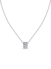 Baguette Lab Grown Diamond Barrel Necklace