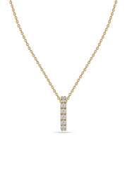 Lab Diamonds Gold Pendant With Chain