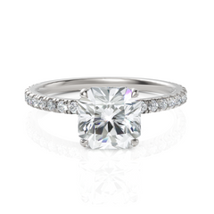 Solitude Grace Square Radiant Cut Diamond Ring (1.50 CT. Square Radiant Cut)
