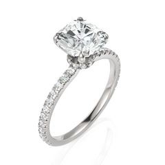 Stellar Radiant Square Cut Solitaire Diamond Wedding Ring (2.00 CT. Radiant Square)