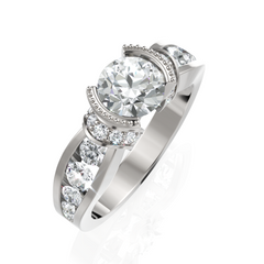 Isabella Solitaire Diamond Wedding & Engagement Ring