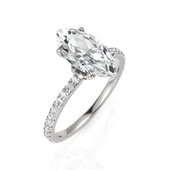 Eleanor Marquise Cut Solitaire Diamond Ring (2.00 CT. Marquise Cut)