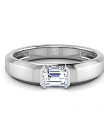 Stunning Emerald Cut Diamond Ring For Men (1.00 CT.)