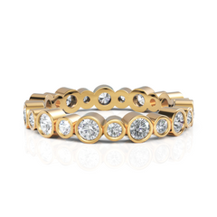 Metis Round Diamond Bezel Setting Eternity Ring