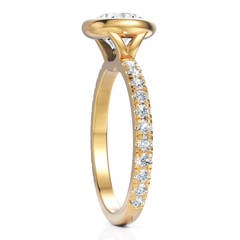 Charming Round Cut Diamond Ring With Bezel Set (1.50 CT. Solitaire)