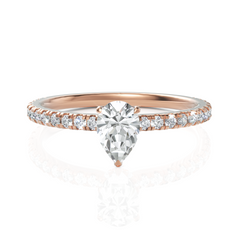 Classic Pear Solitaire Diamond Ring (0.50 CT. Pear)