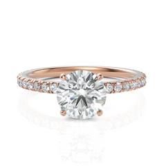 Imperious Round Cut Solitaire Diamond Ring (1.00 CT. Carat)