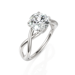 Lustre Solitaire Diamond Ring (1.50 CT. Round Cut)
