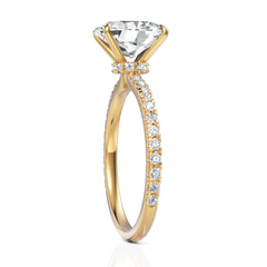 Immense Oval Cut Diamond Solitaire Ring (2.00 CT. Oval Cut)