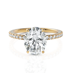 Immense Oval Cut Diamond Solitaire Ring (2.00 CT. Oval Cut)